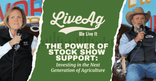 LiveAg Stock Show Support at LiveAg Event LiveAg event showcasing stock support and agriculture innovation.